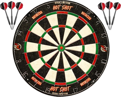 Dartboard set sisal board - board, +