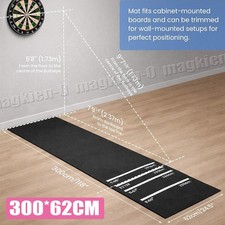 Professional Darts Mat with 4